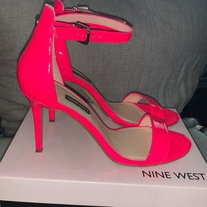 Neon hot pink nine W. sandals size 11 medium